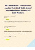 MKT 100 Midterm &sol; Comprehensive practice Test &sol; Study Guide Newest Actual Questions & Answers &lpar;A&plus; Guide Solutions&period;  
