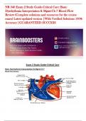 NR 340 Exam 2 Study Guide-Critical Care&colon; Basic Dysrhythmia Interpretation & Mgmt-Ch 7 Blood Flow Review &lpar;Complete solutions and resources for the course exam&rpar; Latest updated version &vert;With Verified Solutions 100&percnt; Accuracy &vert;GUARANTEED SUCCESS