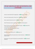 PTAP 1320 EXAM 2025 QUESTIONS AND ANSWERS