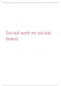 Sociaal Werk & Sociaal Beleid &ndash; Complete samenvatting &lpar;131p&rpar;