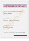 RMIN CHAPTERS 11-13 FINAL EXAM STUDY 2025 QUESTIONS AND ANSWERS