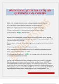 RMIN EXAM 2 &lpar;CHPS 7&8 CATS&rpar; 2025 QUESTIONS AND ANSWERS