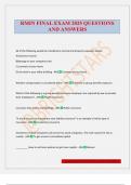 RMIN FINAL EXAM 2025 QUESTIONS AND ANSWERS