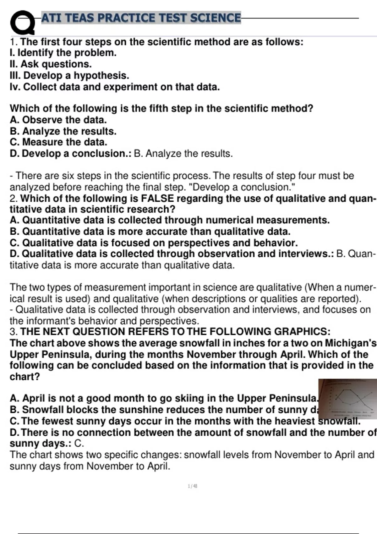 ATI TEAS Science Practice Test – Complete Question Bank with Answers ...