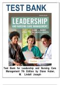 TEST BANK FOR Leadership and Nursing Care Management 7th Edition by M&period; Lindell Joseph &comma; Diane Huber ISBN&colon;978-0323697118 ALL CHAPTERS COVERED YOUR ULTIMATE GUIDE 100&percnt; VERIFIED A&plus; GRADE ASSURED&excl;&excl;&excl;&excl;&excl; NEW LATEST UPDATE&excl;&excl;&excl;&excl;&excl;&excl;