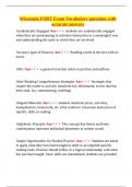  Fort 190 Study Bundle &vert; Verified Q&A &vert; Wisconsin Foundations of Reading Exam Prep