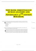Test Bank &ndash; Essentials of Human Anatomy and Physiology 10th Edition by Marieb