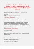 Z-51 Written Test Newest 2025 Actual Exam&vert;  Complete 150 Real Exam Questions and Correct  Detailed Answers &lpar;Verified Answers&rpar; Already Graded  A&plus;&vert;&vert; New&excl;&excl; 