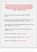 MECHANICAL TECHNOLOGIST I & II CWEA CERTIFICATION  EXAM NEWEST 2025 PACKAGE DEAL&vert; 2 LATEST VERSIONS WITH COMPLETE ACTUAL EXAM QUESTIONS AND CORRECT  DETAILED ANSWERS &lpar;VERIFIED ANSWERS&rpar; ALREADY  GRADED A&plus;&vert;&vert; BRAND NEW&excl;&excl; 