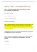 CAIA LEVEL 1 PRACTICE QUESTIONS INVESTMENTS 2025CAIA LEVEL 1 PRACTICE QUESTIONS INVESTMENTS 2025
