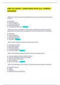 OIM 452 EXAM 1 QUESTIONS WITH ALL CORRECT ANSWERS