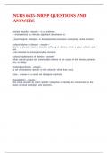NURS 6635- NRNP QUESTIONS AND ANSWERS