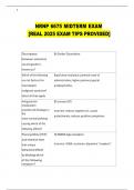 NRNP 6675 MIDTERM EXAM   &lbrack;REAL 2025 EXAM TIPS PROVIDED&rsqb; 
