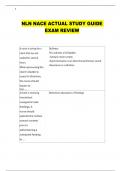 NLN NACE ACTUAL STUDY GUIDE  EXAM REVIEW