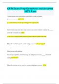  CPSI Exam Prep &ndash; Practice Questions and Answers &ndash; 100&percnt; Pass-Oriented Study Guide
