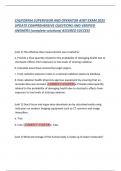 CALIFORNIA SUPERVISOR AND OPERATOR ASRT EXAM 2025 UPDATE COMPREHENSIVE QUESTIONS AND VERIFIED ANSWERS &lpar;complete solutions&rpar; ASSURED SUCCESS 