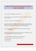 SOCY-301 EXAM &num;4 2025 QUESTIONS AND ANSWERS