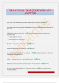SRNA EXAM 1 2025 QUESTIONS AND ANSWERS