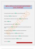 SRNA FINAL EXAM 2025 QUESTIONS AND ANSWERS