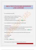 SRNA TEST EXAM 2025 QUESTIONS AND ANSWERS