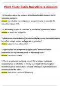 PALS Study Guide &lpar;Latest 2025 &sol; 2026&rpar;&colon; Most Comprehensive Qs & Ans - to Pass the Exam&comma; 100&percnt; Verified by Experts&period;