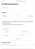  OM 300 Chilcutt Exam