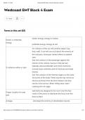  WESTCOAST EMT BLOCK 2 EXAM