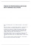 PMKEE E5 PROFESSIONALISM EXAM WITH VERIFIED SOLUTIONS