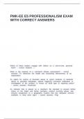 PMK-EE E5 Professionalism Exam with correct answers