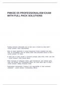 PMKEE E5 PROFESSIONALISM EXAM WITH FULL PACK SOLUTIONS