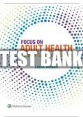 Focus on Adult Health&colon; Medical-Surgical Nursing 2nd Edition &ndash; Honan &ndash; Complete Test Bank with Answers