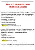 NCC EFM Practice Actual Exam &lpar;Latest 2025 &sol; 2026&rpar; Most Comprehensive Qs & Ans - to Pass the Exam&comma; 100&percnt; Verified by Experts&period;