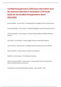 Certified Paraoptometric &lpar;CPO&rpar; Exam Information from the American Optometric Association's CPO Study Guide for the Certified Paraoptometric New&excl;&excl; 2025&sol;2026 