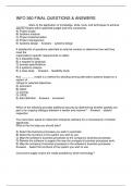 INFO 360 FINAL QUESTIONS & ANSWERS