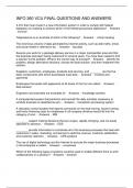INFO 360 VCU FINAL QUESTIONS AND ANSWERS