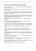 INFO 360 FINAL QUESTIONS & ANSWERS