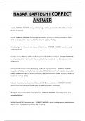 NASAR SARTECH II  CORRECT  ANSWER