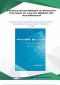 Engineering Education Research and Development in Curriculum and Instruction 1st Edition John Heywood - Instant Download