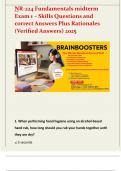 NR-224 Fundamentals midterm Exam 1 &ndash; Skills Questions and correct Answers Plus Rationales &lpar;Verified Answers&rpar; 2025 