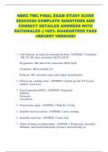 NBRC TMC FINAL EXAM STUDY GUIDE  2025&sol;2026 COMPLETE QUESTIONS AND  CORRECT DETAILED ANSWERS WITH  RATIONALES &vert;&vert; 100&percnt; GUARANTEED PASS  <RECENT VERSION> 