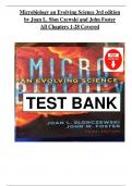 Test bank for microbiology an evolving science 3rd edition john foster joan slonczewski Chapter 1-28