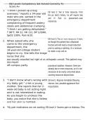 ESI Levels Competency Set Solved Correctly To Score A&plus;