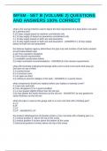 WFSM - SET B &lpar;VOLUME 2&rpar; QUESTIONS AND ANSWERS 100&percnt; CORRECT