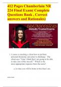 CHAMBERLAIN NR 224 EXAMS COMPILATION BUNDLE 2025 &vert; GUARANTEED PASS
