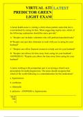 VIRTUAL ATI PREDICTOR GREEN LIGHT EXAM QUESTIONS AND ANSWERS 2025