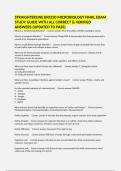 STRAIGHTERLINE BIO250 - MICROBIOLOGY FINAL EXAM STUDY GUIDE WITH ALL CORRECT & VERIFIED ANSWERS &lpar;UPDATED TO PASS&rpar;