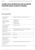 AUXSEA EXAM QUESTIONS AND ACCURATE ANSWERS &lpar;2025&rpar; &vert;ALREADY PASSED&excl;&excl;