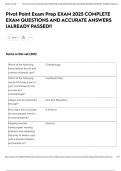 Pivot Point Exam Prep EXAM 2025 COMPLETE EXAM QUESTIONS AND ACCURATE ANSWERS &vert;ALREADY PASSED&excl;&excl;
