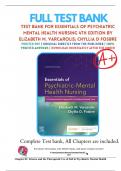 Test Bank For Essentials of Psychiatric Mental Health Nursing 4th Edition by Elizabeth M&period; Varcarolis&semi; Chyllia D Fosbre 9780323625111 Chapter 1-28 Complete Guide &period;