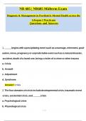 NR605 &sol; NR605-MidTerm Exam Questions And Correct Answers 100&percnt; Verified&period;